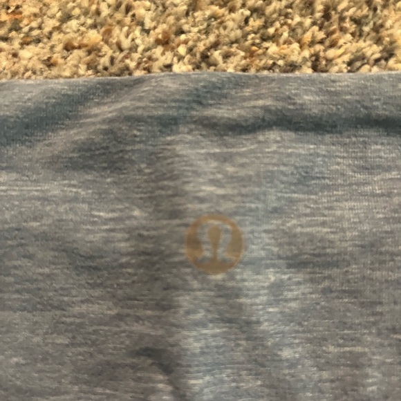 Lululemon light blue leggings. Light blue color. Lightly used. Size medium. - Picture 3 of 4